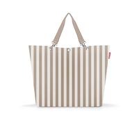 reisenthel shopper XL - Espaciosa bolsa de compras y elegante bolso en uno - de material impermeable, Summerstripes Coffee, Talla única para todos, Contemporáneo