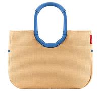 reisenthel shopping loopshopper L - Bolsa de compra con asa rígida 46 cm (frame raffia blue)