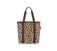 reisenthel Thermoshopper - Bolsa isotérmica para Las Carreras o el Picnic con 2 Correas de Transporte - de Material Impermeable, Leo Macchiato, Talla única, Thermoshopper Leo Macchiato