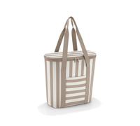 reisenthel Thermoshopper Summer Stripes Coffee - Bolsa isotérmica para la compra o el picnic con 2 correas - Hecho de material impermeable