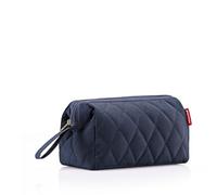 reisenthel travelcosmetic florist indigo - Robusto y práctico neceser de viaje, correa de mano, material hidrófugo, Couleur:rhombus midnight gold