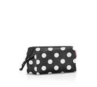 reisenthel travelcosmetic florist indigo - Robusto y práctico neceser de viaje, correa de mano, material hidrófugo, Couleur:dots white