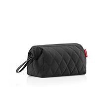 reisenthel travelcosmetic Florist Indigo - Robusto y práctico Neceser de Viaje, Correa de Mano, Material hidrófugo, Couleur:Rhombus Black