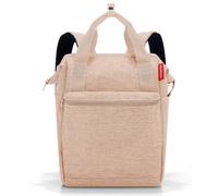 reisenthel allrounder R - Mochila y bolsa de viaje en uno - Con lengüeta de inserción para carro de viaje, Couleur:twist coffee