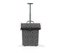 reisenthel Trolley M Frame - Carrito de Dos Ruedas portátil para irte de Compras, con Cremallera y Mucho Espacio para almacenar, Hecho de Tela Repelente al Agua, en Signature Negro