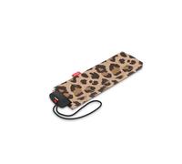 reisenthel umbrella pocket mini - Paraguas de bolsillo extremadamente ligero y plano hecho de botellas de PET recicladas - con gran paraguas, Leo Macchiato, mini