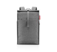 reisenthel Urban Rolltop Backpack - Mochila Delgada, Pura, Urbana y Elegante, diseño Moderno, espaciosa Mochila para Ocio, Viajes de Trabajo y Viajes por la Ciudad, Twist Silver, Talla única, Urban
