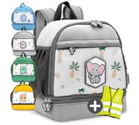 REISERACKER Mochila de guardería Safe Adventure a partir de 1 año - Mochila de guardería para niñas y niños - Mochila infantil para guardería y guardería, Expedición nocturna
