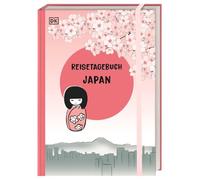 Reisetagebuch Japan: Tagebuch zum Ausfüllen für deine Japan-Reise. Urlaubstagebuch im A5-Format mit Einstecktasche, Gummiband und Platz für Stempel