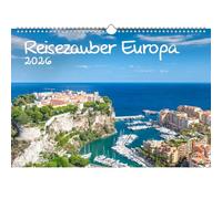 Reisezauber Europa - Calendario DIN A3 para 2026, ciudad y país Seelenzauber