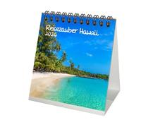Reisezauber Hawaii Calendario de mesa de 10 cm x 10 cm para 2026, América, Honolulu, ciudad, viaje, país, vacaciones Seelenzauber