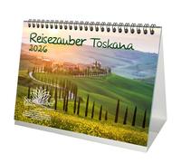 Reisezauber Toscana - Calendario de mesa DIN A5 para 2026, Florencia, vacaciones, Mediterráneo, Italia Seelenzauber