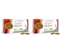 Reishi Bio Cápsulas, Para las Defensas y normal circulación sanguínea, 30 Cápsulas Vegetales, Apto para Veganos (Paquete de 2)