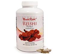Reishi puro (Ganoderma Lucidum) micromolido 180 Cápsulas. MundoReishi.
