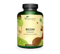 Reishi Puro Vegavero | Dosis Más Alta: 13000 mg (10:1) | Con 40% Polisacáridos & 20% Betaglucanos | Ganoderma Lucidum | Sin Aditivos & Vegano | 240 Cápsulas