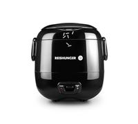 REISHUNGER Mini tubo de viaje, negro | 0,3 L - 1-2 porciones | revestimiento cerámico de alta calidad - Sartén Premium | Tamaño práctico para hogares pequeños y de viaje