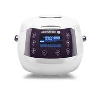 REISHUNGER Olla Arrocera Eléctrica y Vaporera - 1,5 L - Blanco | hasta 8 personas - Temporizador y recipiente interior Premium - Olla multifunción, 12 programas, tecnología de 7 fases