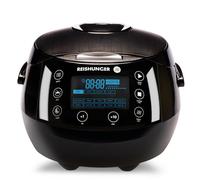 REISHUNGER Olla Arrocera Eléctrica y Vaporera - 1,5 L - Negra