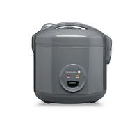 Reishunger Olla Arrocera Eléctrica y Vaporera con Función de Mantenimiento del Calor, Gris - Para 1-6 Personas - Preparación rápida sin quemarse - Revestimiento de Cerámica