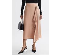 Reiss Ash Split Midi Skirt - Camel Talla: 6 | Faldas Midi Outlet | Mujer | Marrón