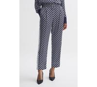 Reiss Ezra- Polka Dot Print Tap Navy/white Talla: 8 | Pantalones Deportivos Outlet | Mujer | Azul