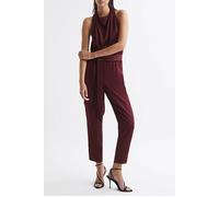 Reiss Frida Jumpsuit Burgundy Talla: 4 | Outlet | Mujer | Marrón