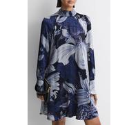 Reiss Large Scale Floral Print Dress Blue/white Talla: 6 | Mini Vestidos Outlet | Mujer | Azul