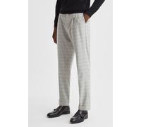 Reiss Price Of Wales Check Side Adjuster Trouser Soft Grey Talla: W32 | Pantalones Sastre Outlet | Hombre | Gris