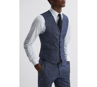 Reiss Prince Of Wales Check Waistcoat - Indigo Talla: 36 | Trajes Outlet | Hombre | Azul