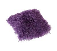 Reissner Lammfelle Funda para cojín Tíbet Piel de Cordero 40x40cm ¡Una Amplia JAY17 Color Violeta/Azul