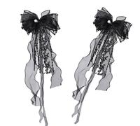 REITINGE 1 par de lazos de mariposa para cortinas con cuentas Mistys Rose poliéster y perlas, alzapaños para cortinas de ventana