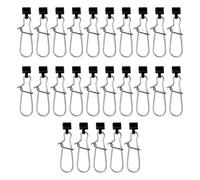 REITINGE 25 conectores de pesca de cabeza de acero inoxidable para sedal, clip de broche, cebos colgantes, clip de pesca, cebos colgantes, pasadores de pesca ligeros