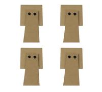 REITINGE 4 soportes de marco de madera para marco de fotos para una instalación rápida y visualización de fotos, color madera natural