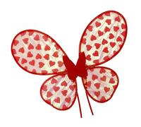 REITINGE Ala de organza de tamaño ajustable para varios tipos de cuerpo de niños, lo que permite un movimiento sin restricciones en los disfraces. Ala de mariposa de organza, rosso, Talla única