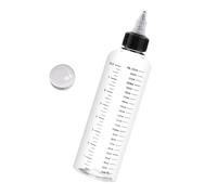 REITINGE Botella de mezcla de pintura modelo con escala, varios tamaños, 30 ml, 50 ml, 100 ml, 230 ml, boquilla giratoria para aficionados y artistas, botella de mezcla de pintura modelo