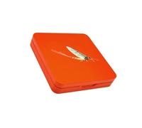 REITINGE Caja de gancho de pesca profesional de metal con 16 secciones, antideslizante, resistencia a la oxidación para uso activo, caja de gancho de pesca con mosca de metal