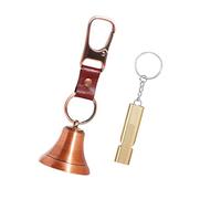 REITINGE Colgante de advertencia de oso con dispositivo silbado para animales, diseño de clip para decoración de llavero de senderismo, B, S