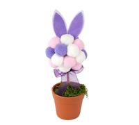 REITINGE Colorida planta artificial de Pascua con orejas de conejo, macetas creativas de conejos, centros de mesa, decoración del hogar, maceta artificial de Pascua