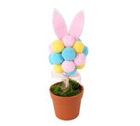 REITINGE Colorida planta artificial de Pascua con orejas de conejo, macetas creativas de conejos, centros de mesa, decoración del hogar, maceta artificial de Pascua
