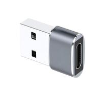 REITINGE Convertidor USB a tipo C, conectores universales de metal, PD27W/66W QC100W, carga rápida, 5V, 2.1A, 9V2.4 A, salida OTG, adaptador USB a tipo C