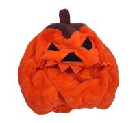 REITINGE Divertidas fundas para cascos de felpa para motociclistas, llamativas cubiertas de calabazas de dibujos animados para Halloween, fundas de cascos de felpa para paseos