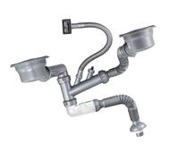 REITINGE Drenaje de fregadero de ABS con antiobstrucción y resistencia para fregaderos de cocina individual/doble, juego de drenaje general para fregadero