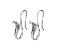 REITINGE Elegantes aretes de serpiente inspirados en punk con detalles cómodos adecuados para añadir bordes a varios atuendos, Ear hook 0.8 thick, Metal
