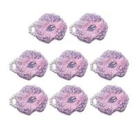 REITINGE Juego de 8 pulseras elásticas de perlas para muñeca, ramilletes de flores, accesorios para bodas, festivales, fiestas, As shown, Acrílico