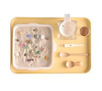 REITINGE Juego de arena para niños con formas de criatura marina de color, ideal para liberar la imaginación en la playa o en el patio trasero, bandejas de arena para aula, bandeja de arena de juguete