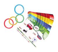 REITINGE Juego de tarjetas de aprendizaje de reconocimiento rápido de letras para preescolar, tarjetas de juego de ortografía para bebé, fonética, tarjetas intermitentes para jardín de infantes