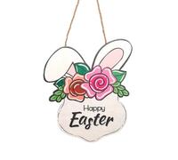 REITINGE Letrero de madera para puerta de festival, Pascua, letrero de bienvenida para jardín, madera para fiesta de Pascua, suministros de vacaciones