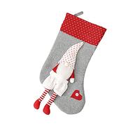 REITINGE Muñecos largos de bigote con calcetines para Halloween, árbol de Navidad, colgante de Papá Noel, estatua sin rostro, regalos para niños, divertidos calcetines de Navidad, decoración