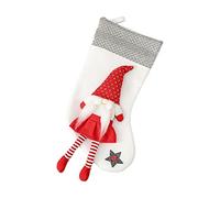 REITINGE Muñecos largos de bigote con calcetines para Halloween, árbol de Navidad, colgante de Papá Noel, estatua sin rostro, regalos para niños, divertidos calcetines de Navidad, decoración