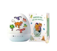 REITINGE Proyector de huevos de dinosaurio, luz nocturna, 360 atmósferas giratorias, lámpara de decoración de ambientes de dormitorio, iluminación para niños, diapositivas de regalo, caja de música